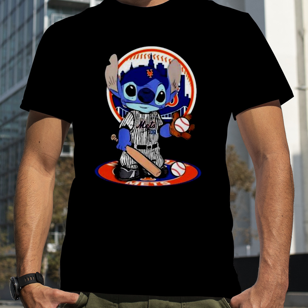 Baby Stitch New York Mets Baseball Logo 2023 Shirt