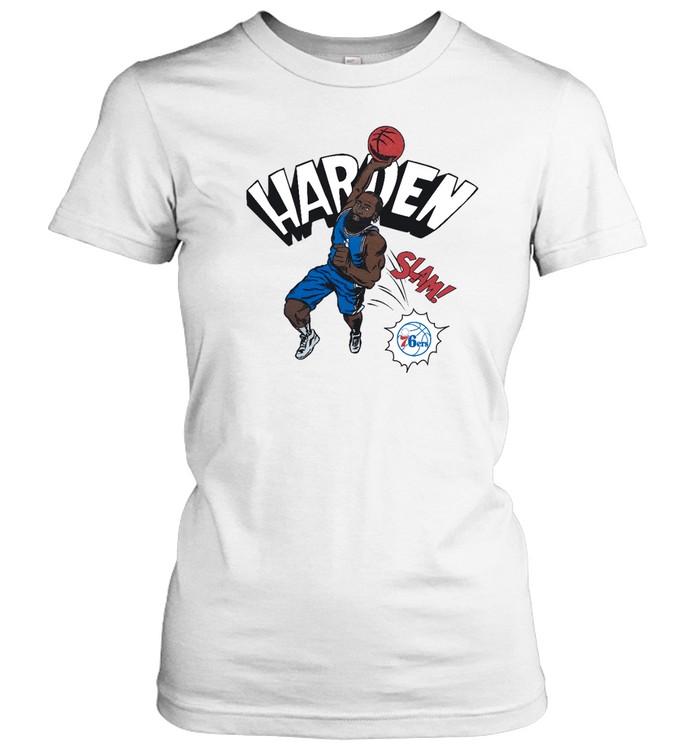Comic Book James Harden Slam 76ers T Shirt