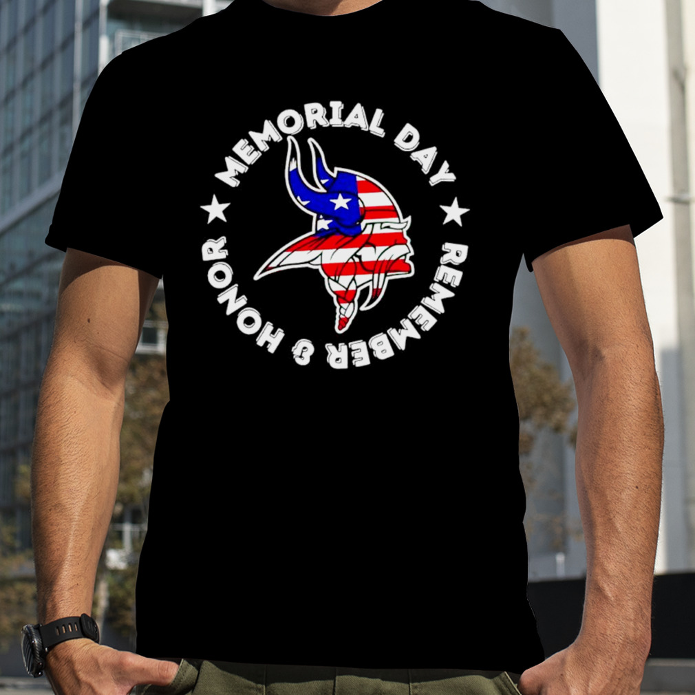 Minnesota Vikings memorial day remember and honor shirt