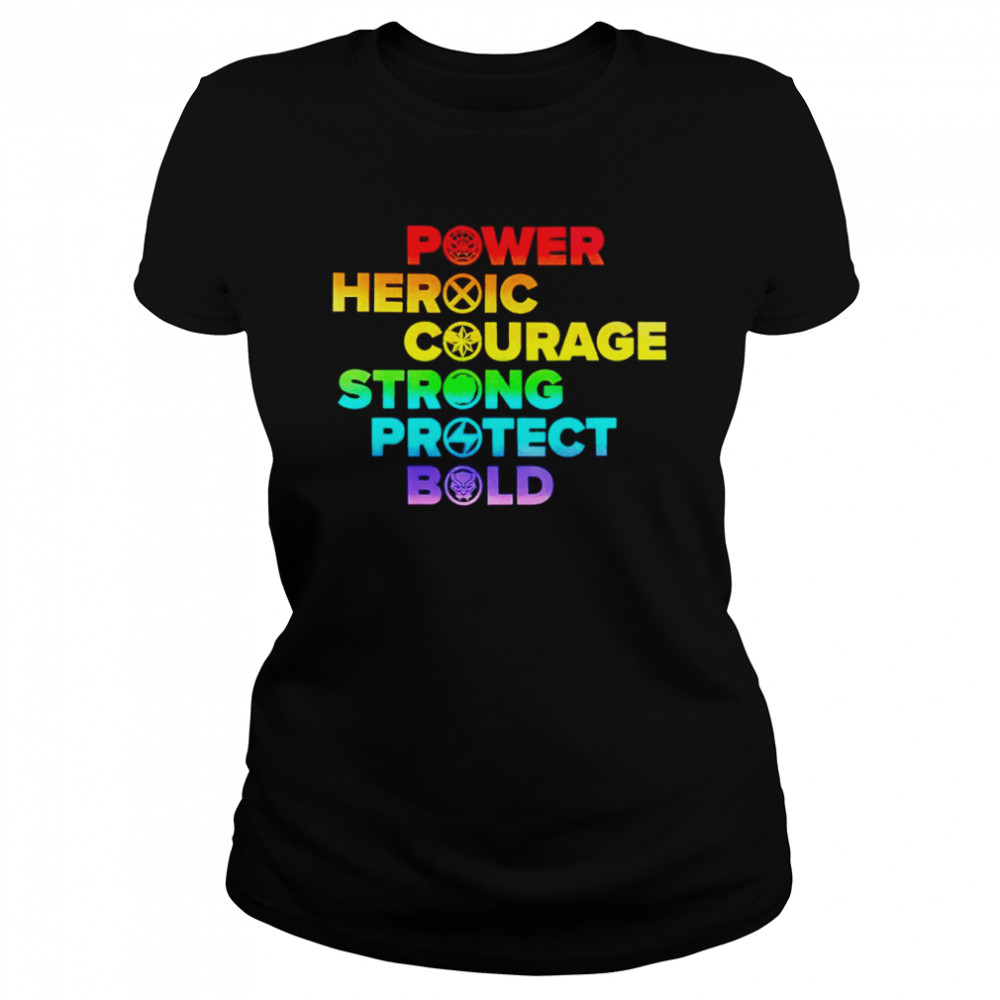 Power heroic courage strong protect bold shirt
