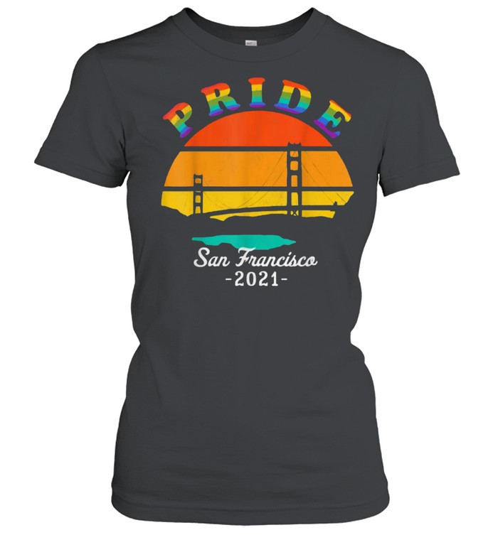 Pride San Francisco 2021 LGBT Gay Month Rainbow Vintage T-shirt