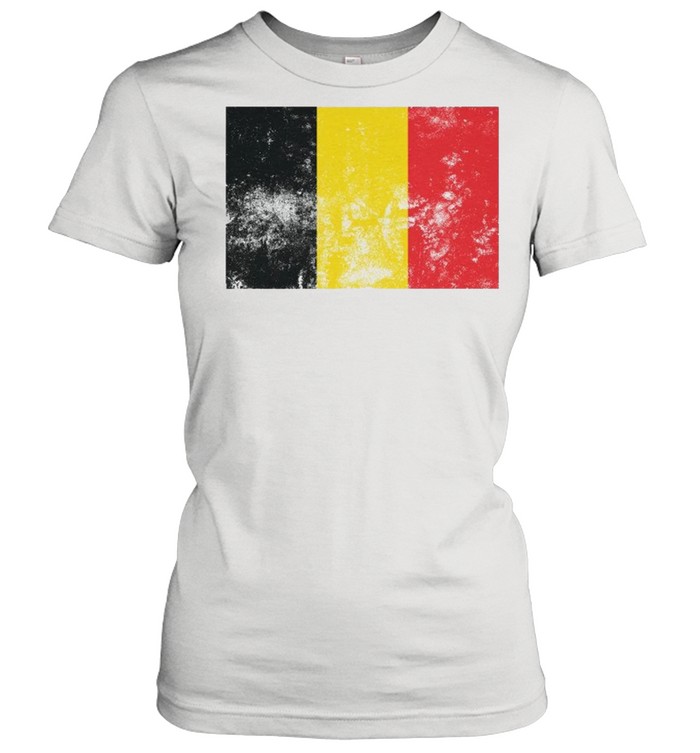 Retro Vintage Style Belgium Belgian Flag Pride shirt