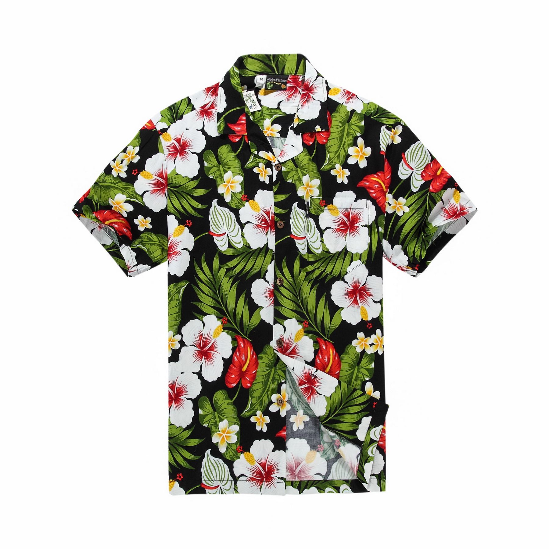Floral Black Awesome Hawaiian Shirt