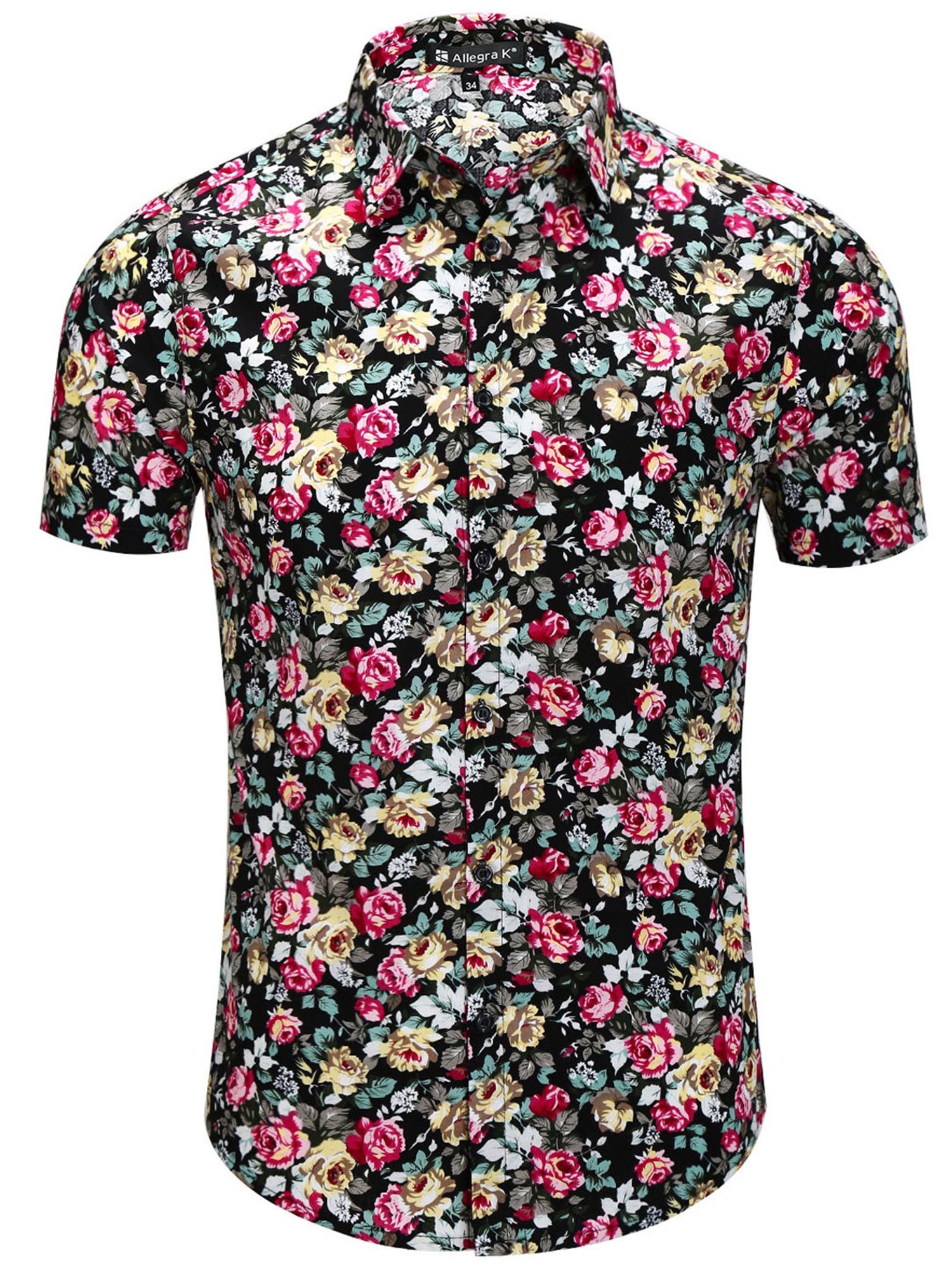 Floral Black Nice Design Hawaiian Shirt