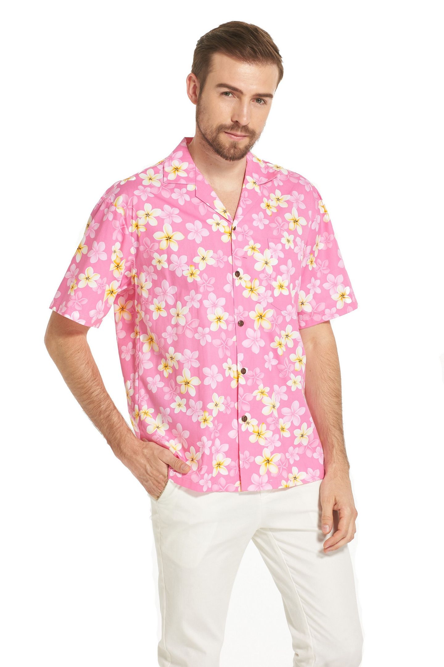 Flower Pink Unique Design Hawaiian Shirt