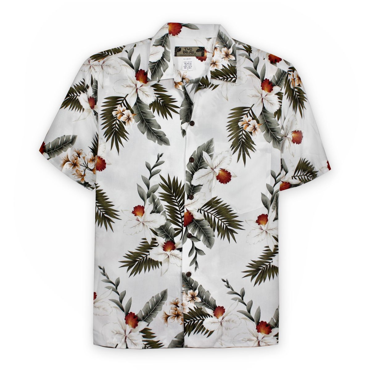 Orchid Isle White Unique Design Hawaiian Shirt