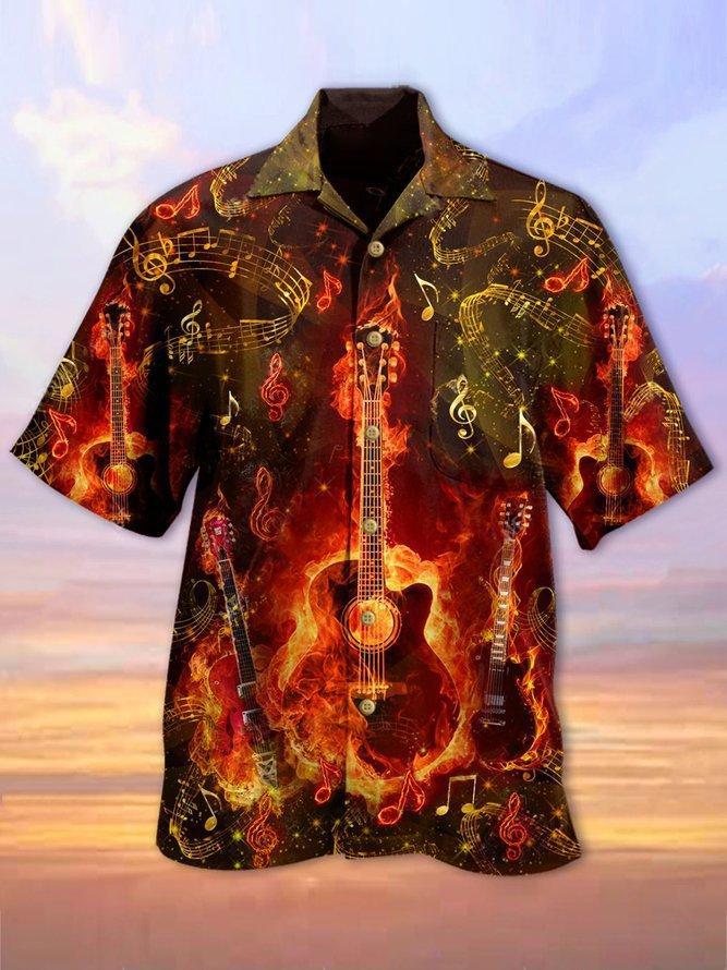 Printed Abstract Vintage Hawaiian Shirt