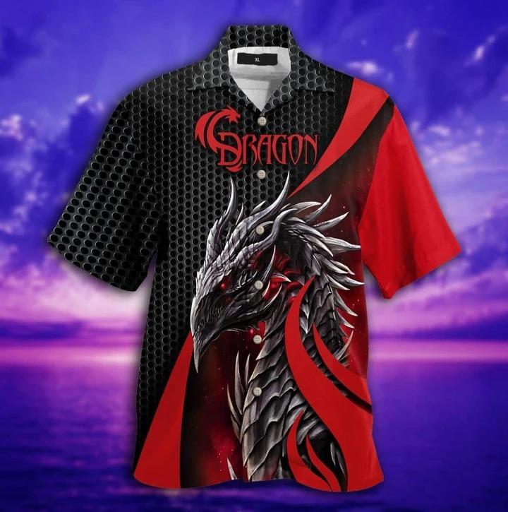 Red Dragon Hawaiian Shirts