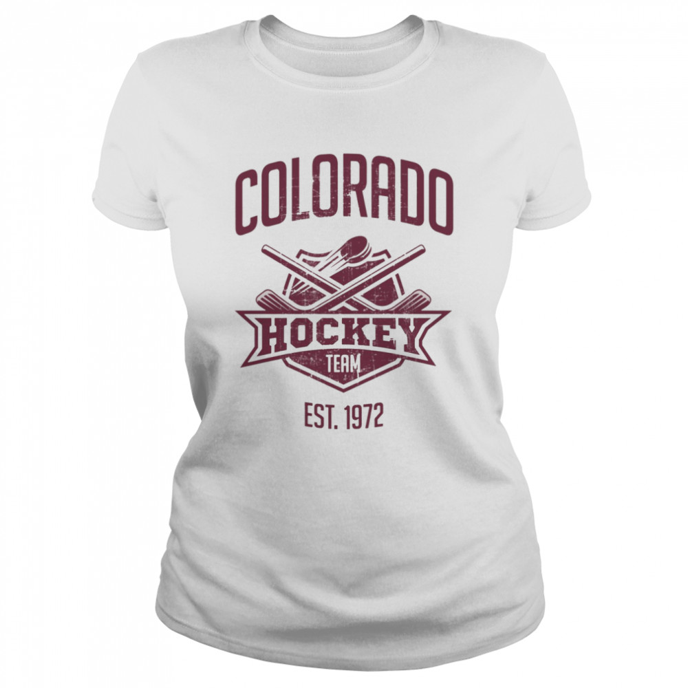 Retro Colorado Avalanche Hockey Team Est 1972 shirt