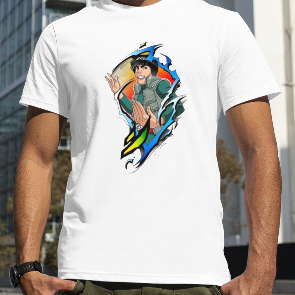 Colored Naruto Shippuden Might Guy shirt