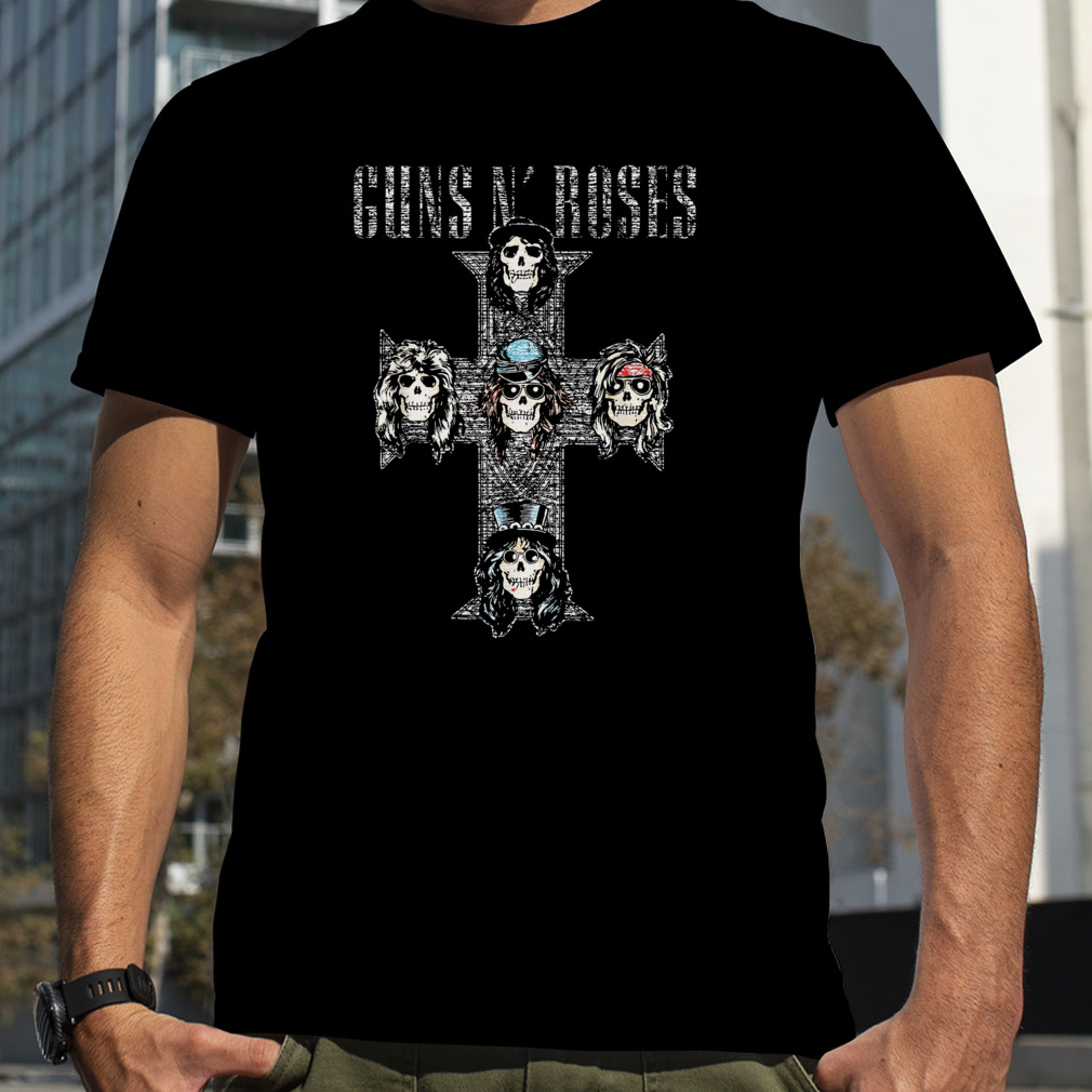 Guns N' Roses Official Vintage Cross T Shirt