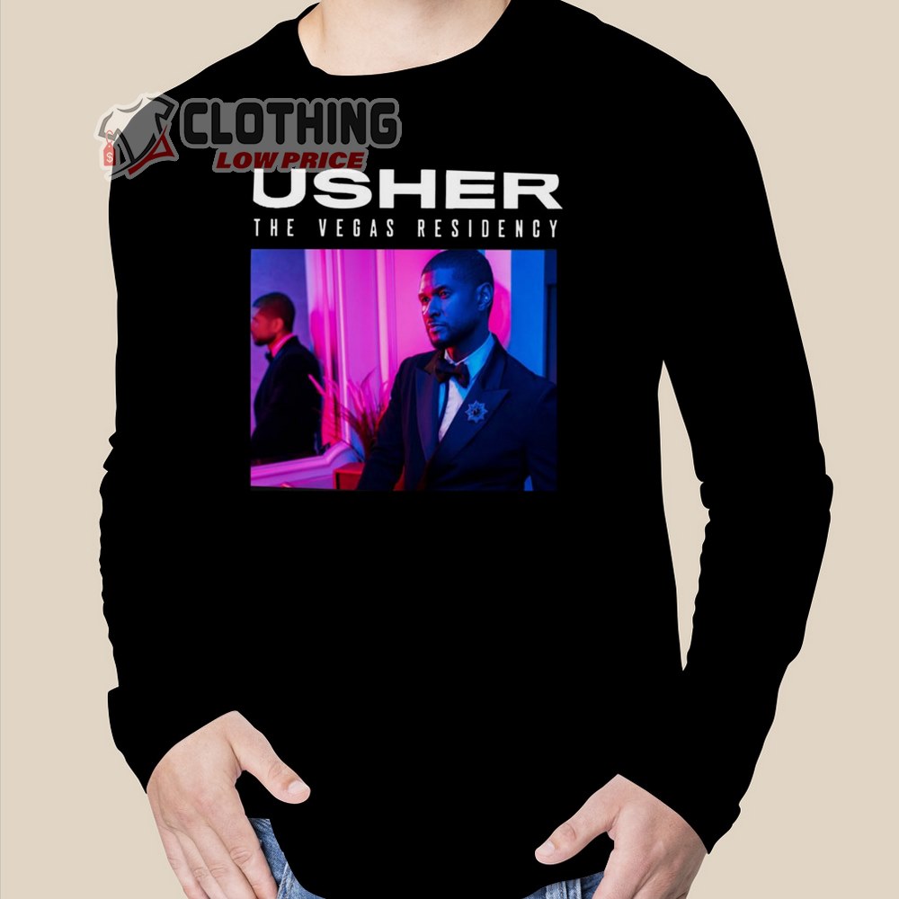 Poster Yasher The Vegas Residency Tour 2023 Usher Merch Usher My Way The Vegas Residency T-Shirt