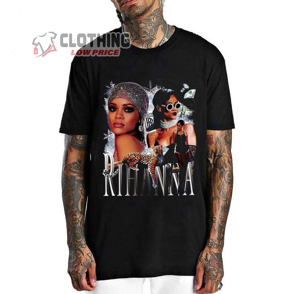 Rihanna Super Bowl 2023 Shirt, Rihanna Halftime Show Albums Songs T-Shirt