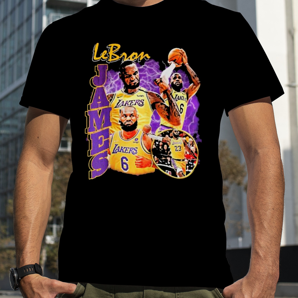 Number 6 Lebron James Lakers basketball shirt, hoodie, longsleeve