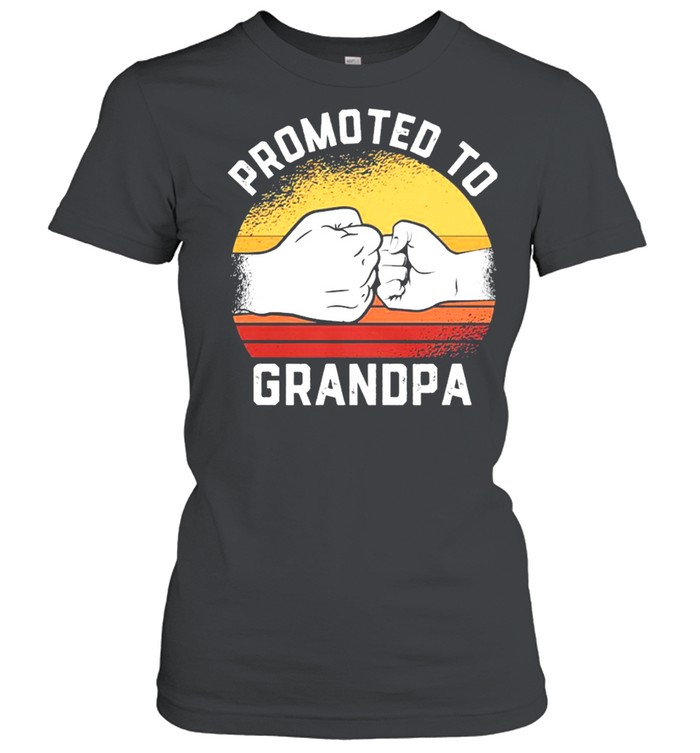 Promoted to grandpa vintage shirt