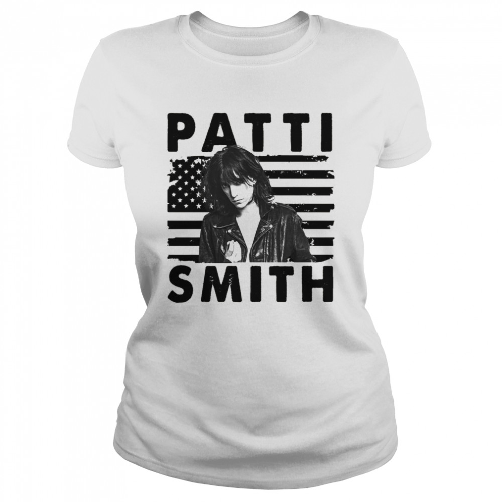 Retro American Flag Patti Smith Music shirt