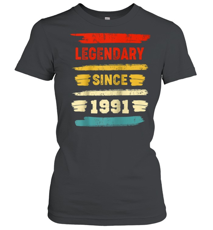 Retro Birthday Vintage Legendary Since 1991 shirt