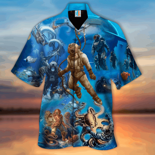 You Only Live Once, Let'S Go Diving Hawaiian Shirt