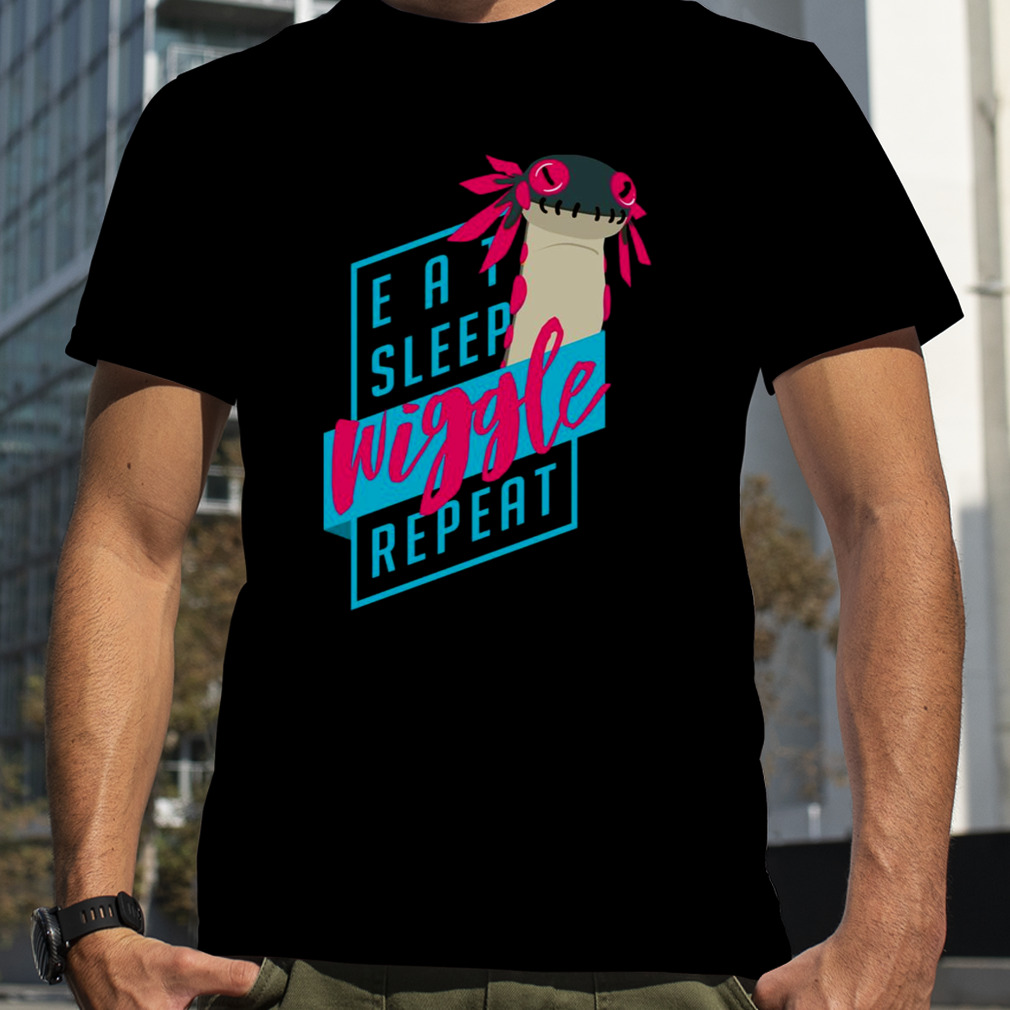 Eat Sleep Wiggle Repeat Monster Hunter Design shirt