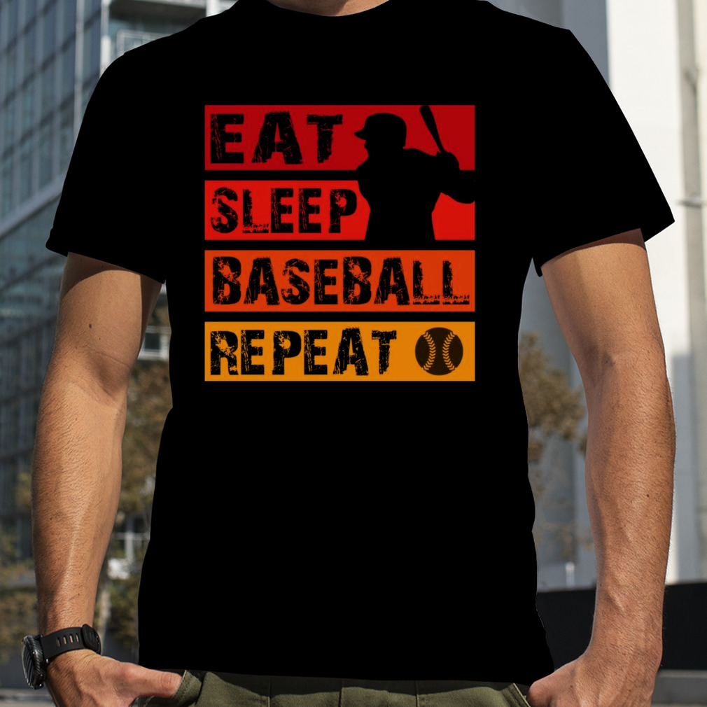 Eat sleep Baseball repeat vintage shirt