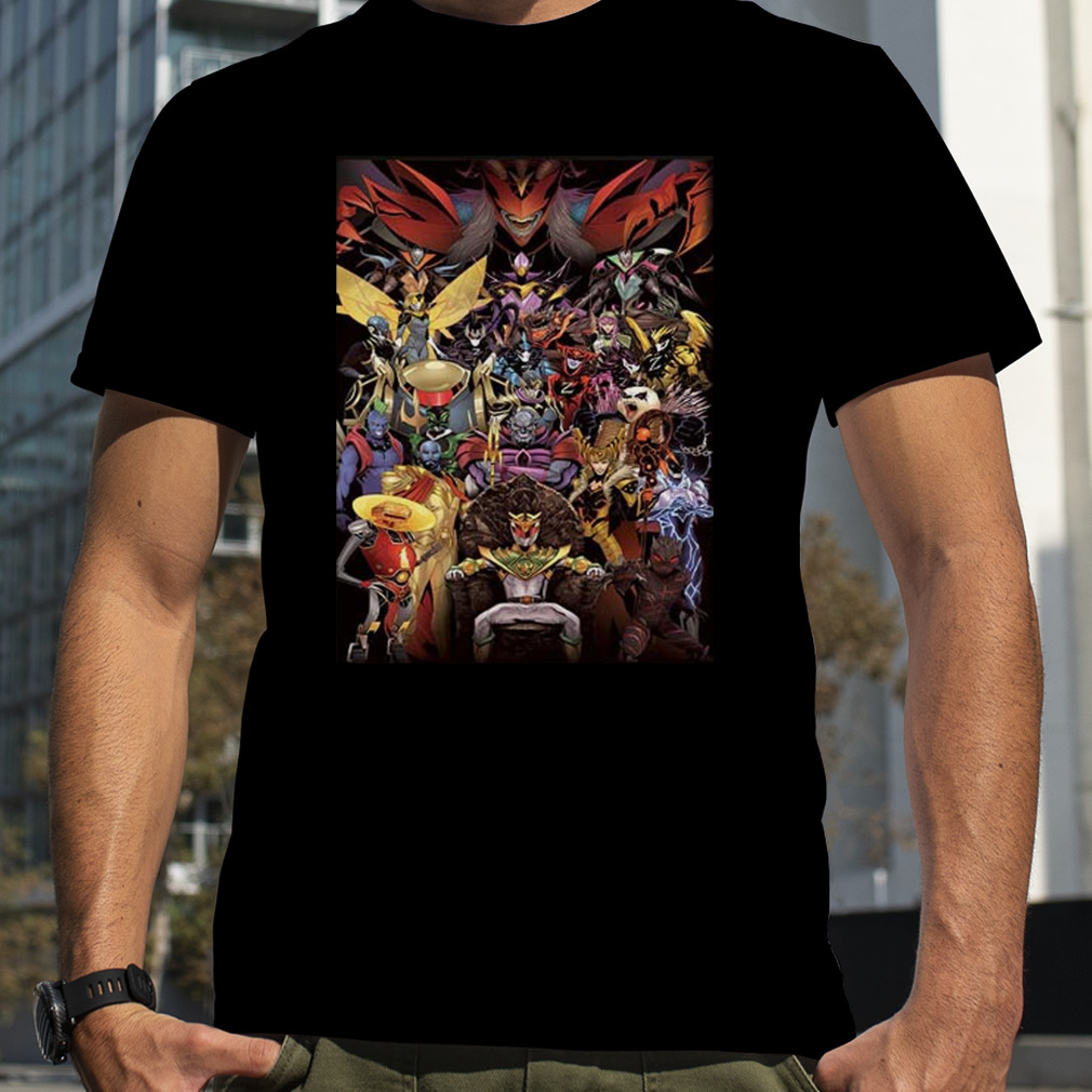 Mighty Morphin Power Rangers All Villains shirt
