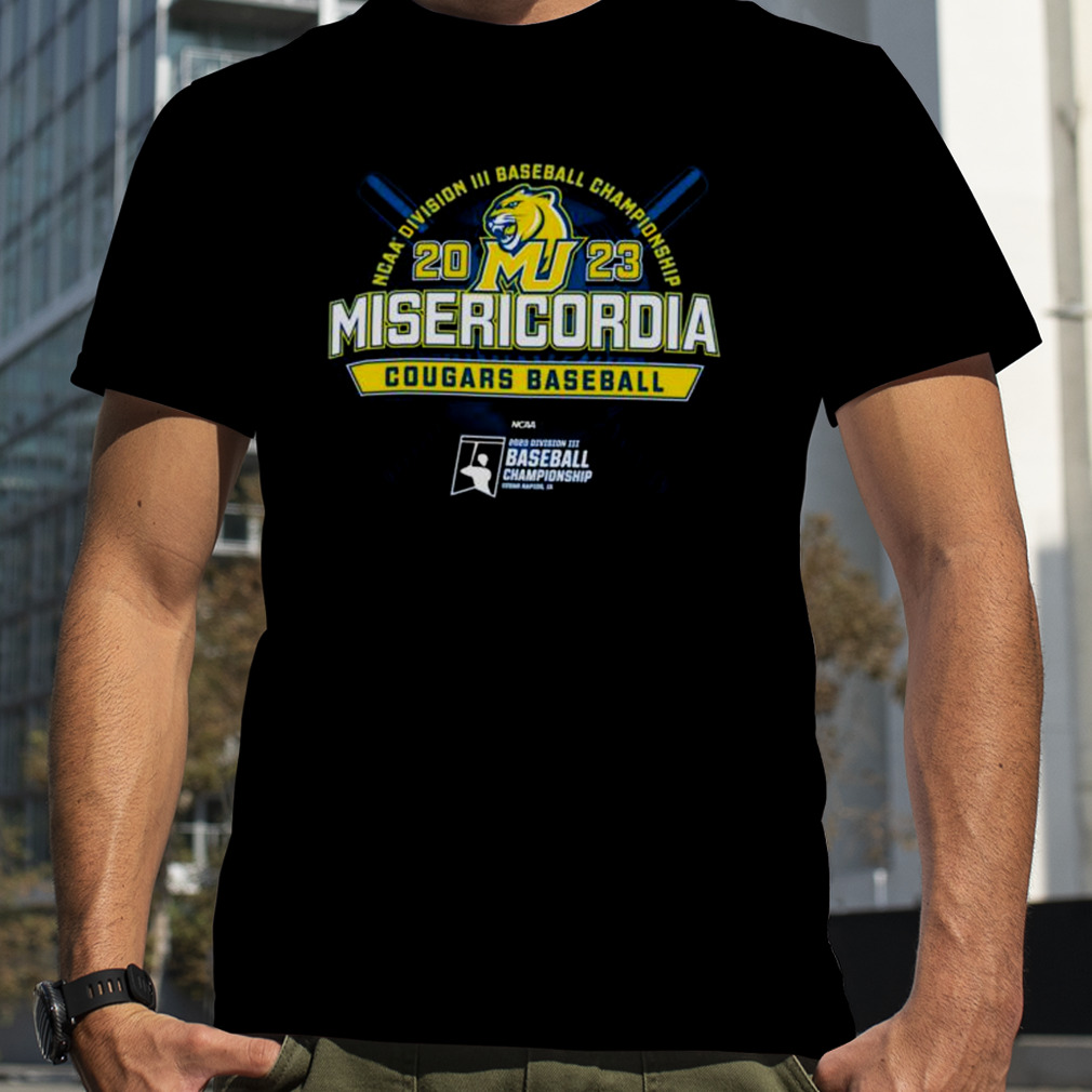 Misericordia University 2023 NCAA Division III Baseball Championship Misericordia Cougars Baseball shirt