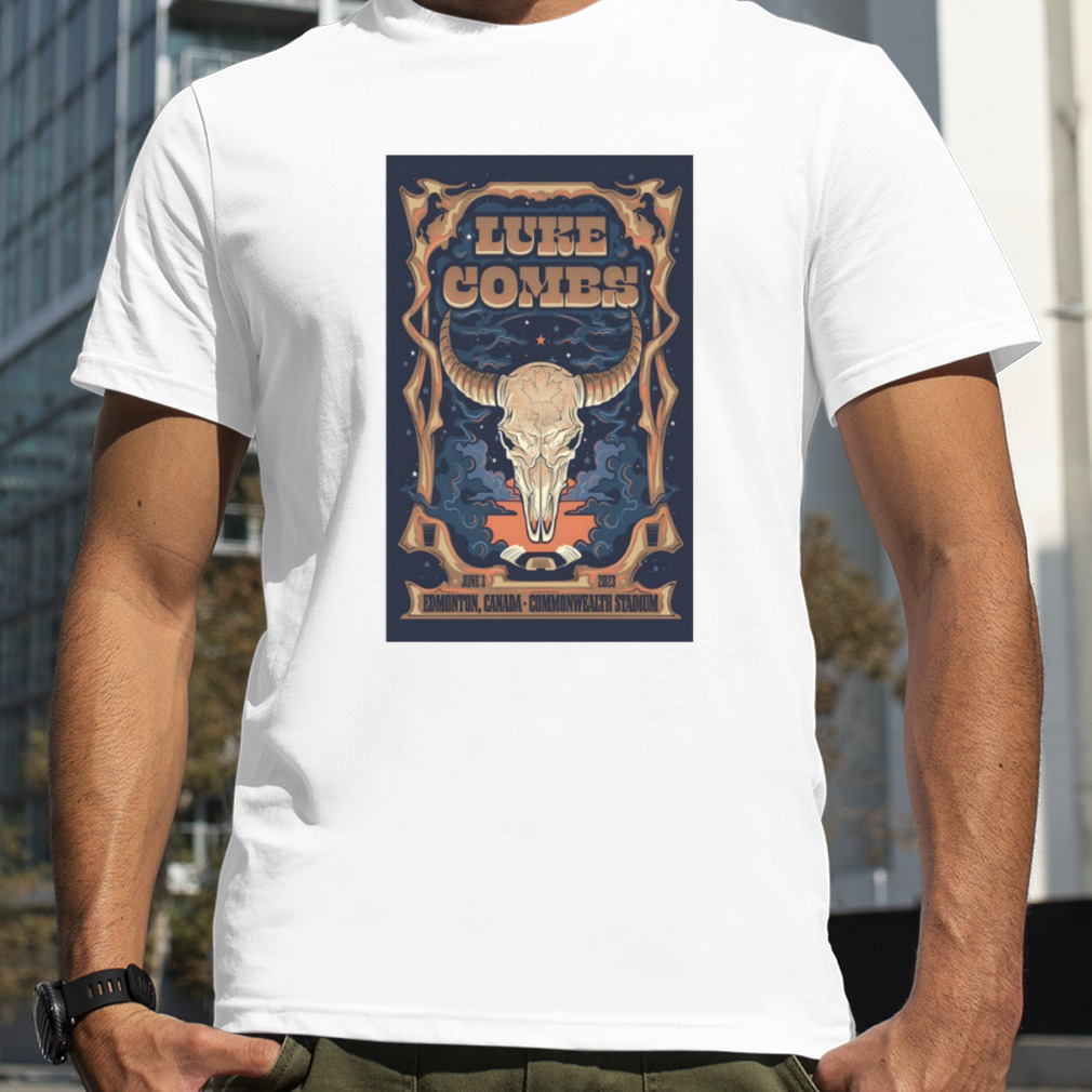 Luke Combs June 3 2023 Edmonton AB Poster shirt
