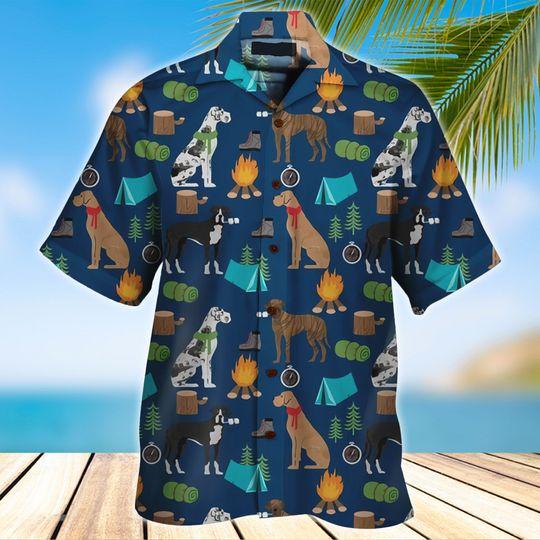 Great Dane Hawaiian Shirt