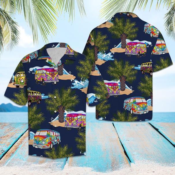Hippie Bus Hawaiian Shirt