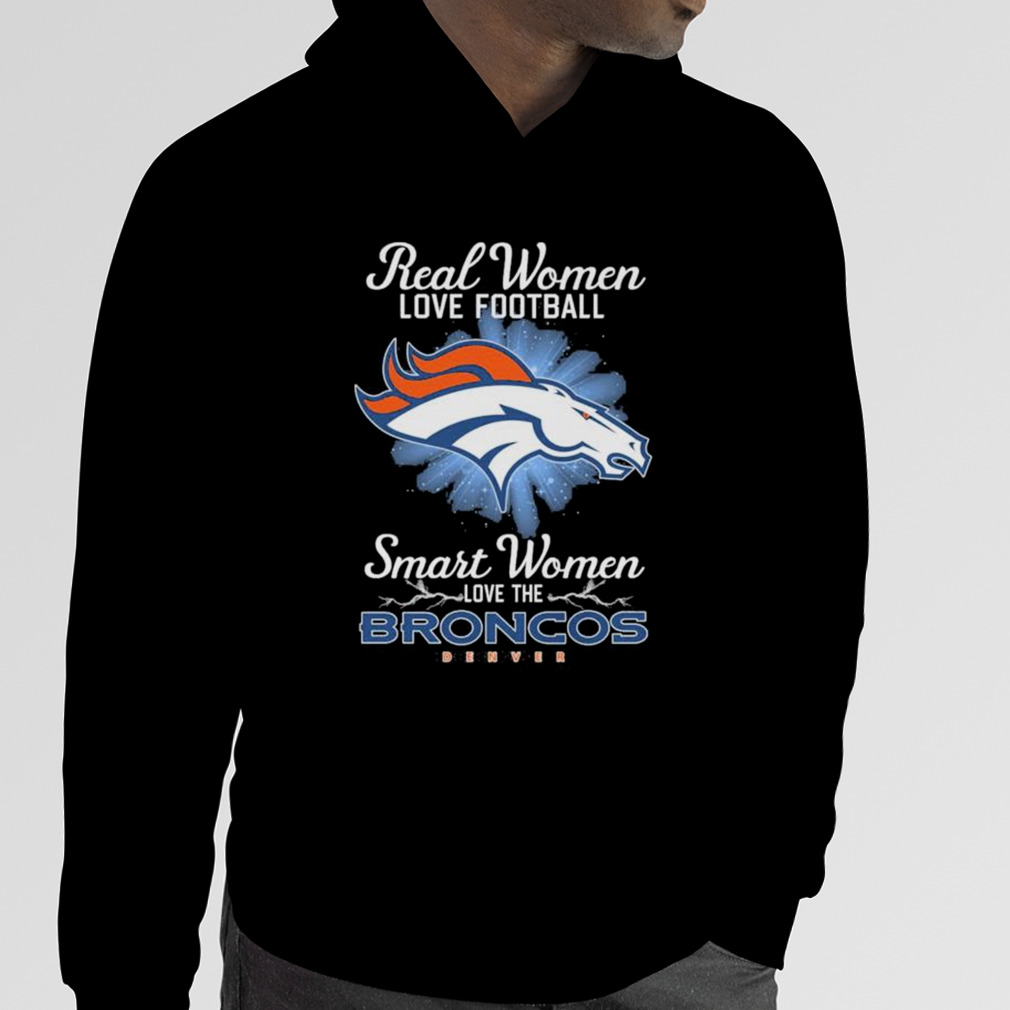 Real women love football smart women love the Denver Broncos 2023 logo Shirt  - Bring Your Ideas, Thoughts And Imaginations Into Reality Today