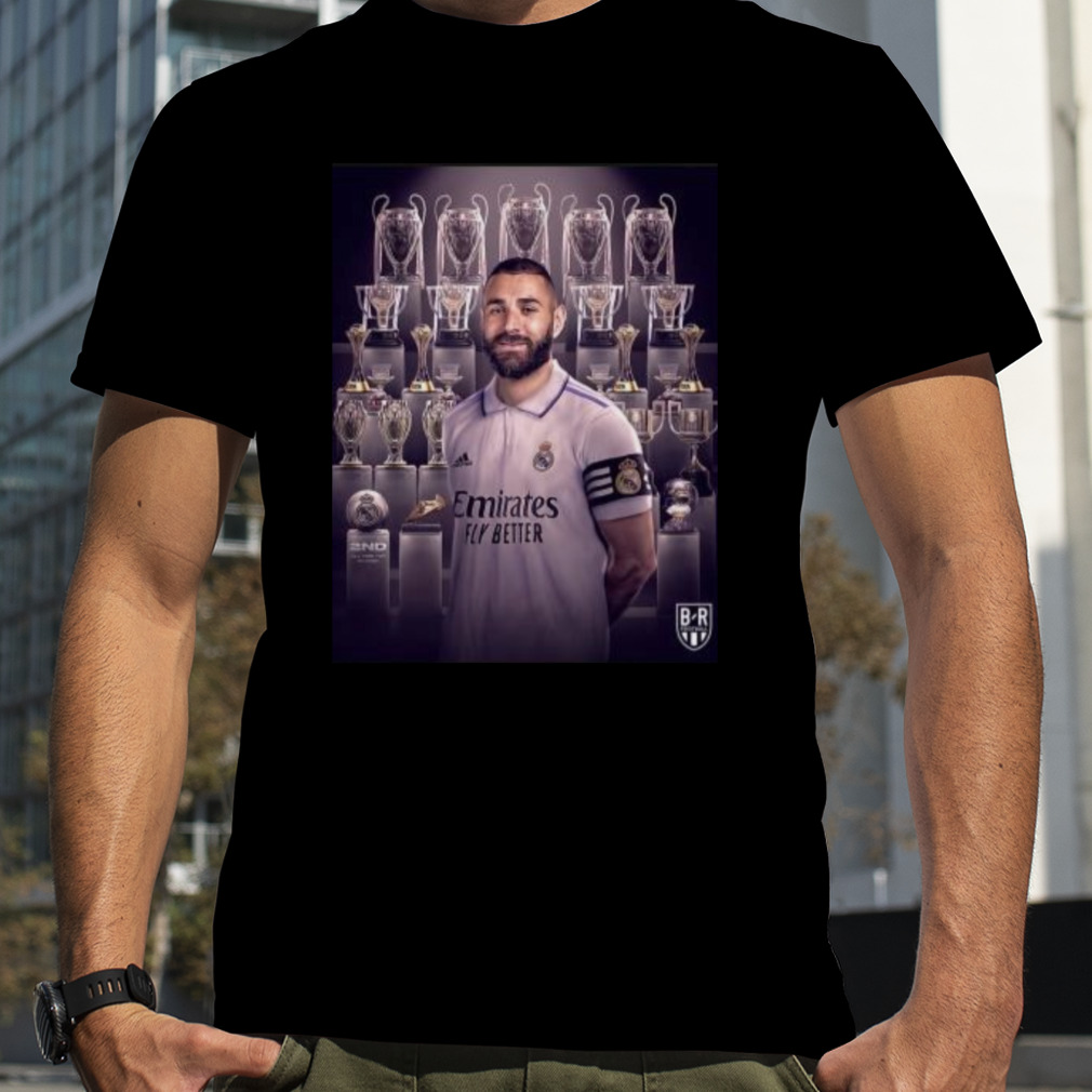 Karim Benzema Leave Real Madrid This Summer After 14 Seasons And 24  Trophies Shirt