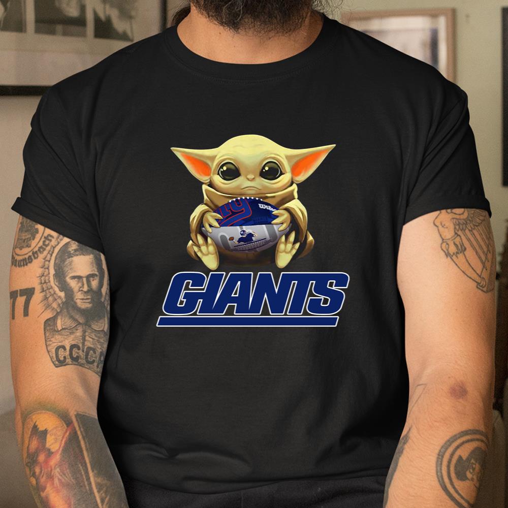 NFL Football New York Giants Baby Yoda Star Wars Shirt Youth