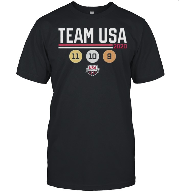 Team USA 2020 Swimming medal count shirt