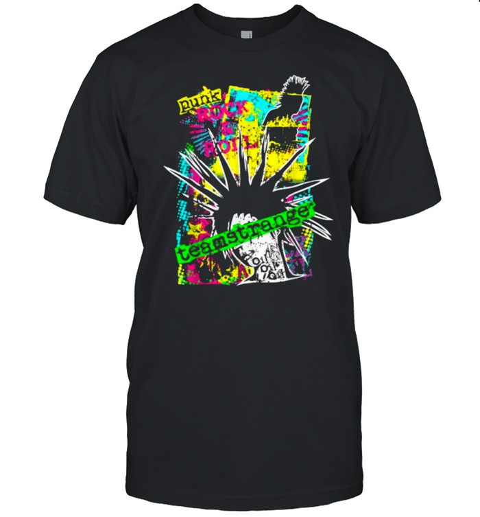Teamstrange Punk Rock &amp Roll Oi Rocking Design T-Shirt