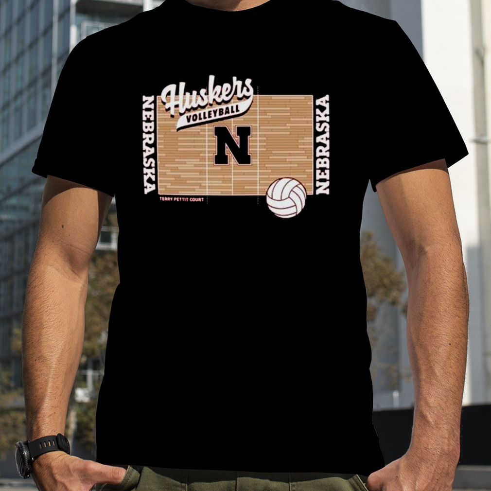 Nebraska Scarlet Nebraska Huskers Volleyball Court Shirt