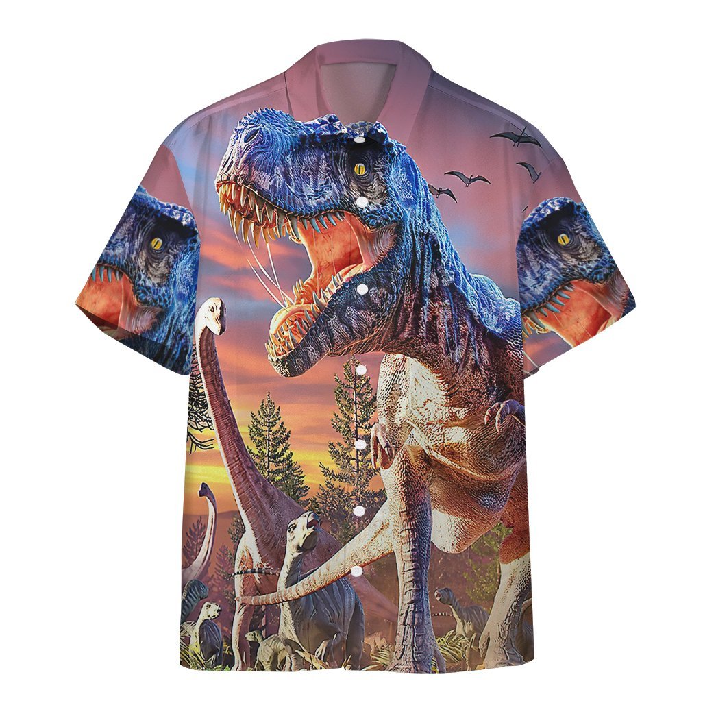 T-Rex Attack Hawaiian Shirt