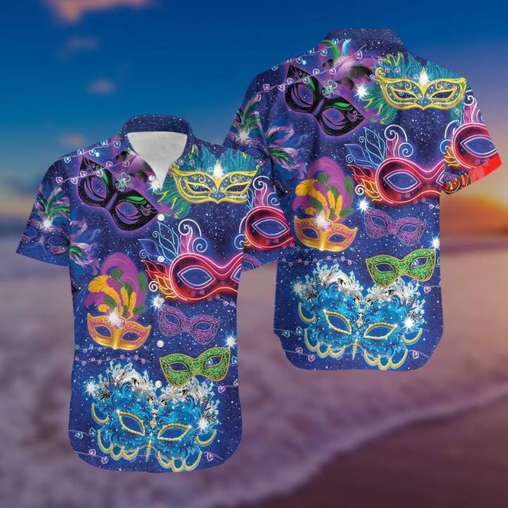 The Beads Mardi Gras Hawaiian Shirt