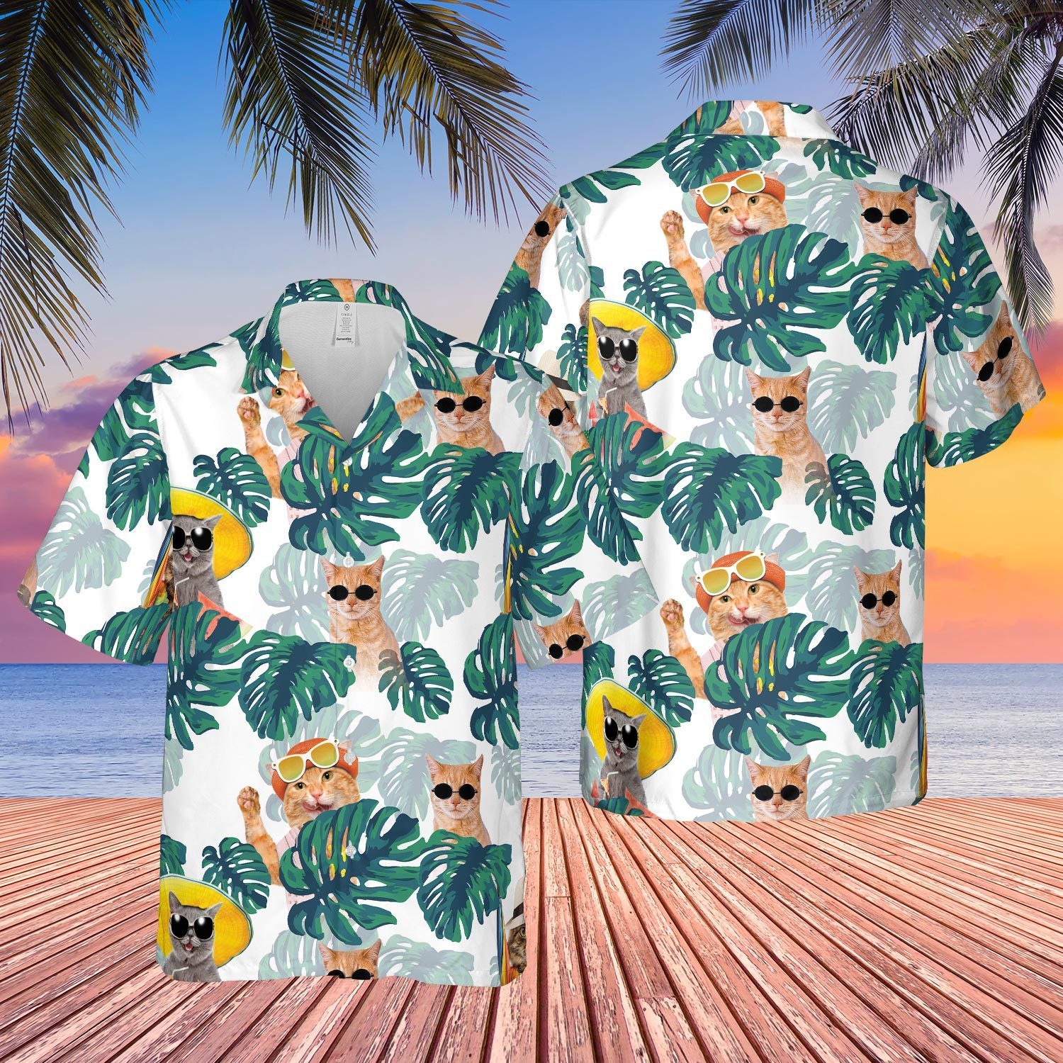 Top Cat Tropical Beach Hawaiian Shirts