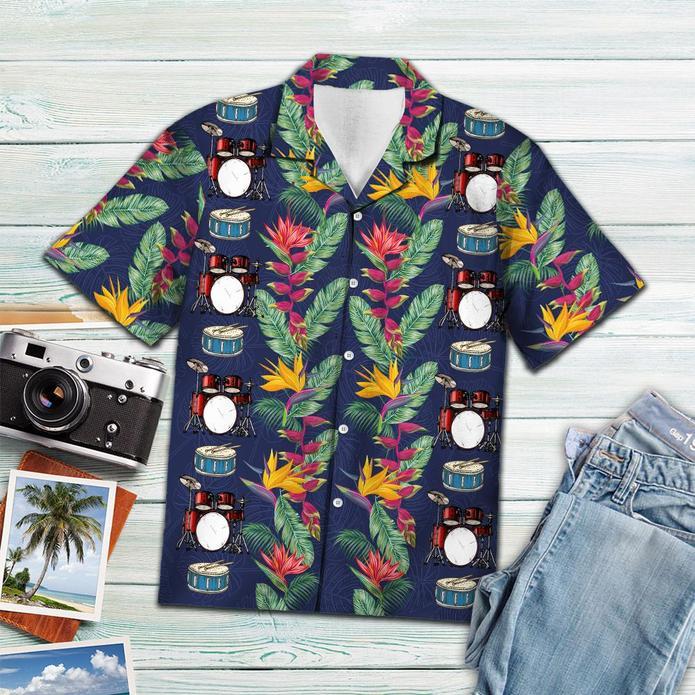 Tropical Drums Hawaiian Shirt