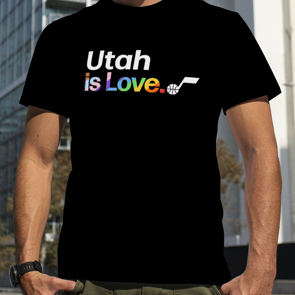 Utah Jazz is love city pride team logo shirt