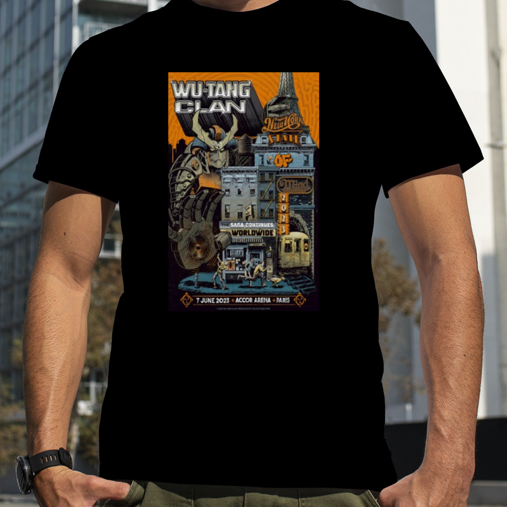 Wu Tang Clan June 7 2023 Accor Arena Paris France Shirt