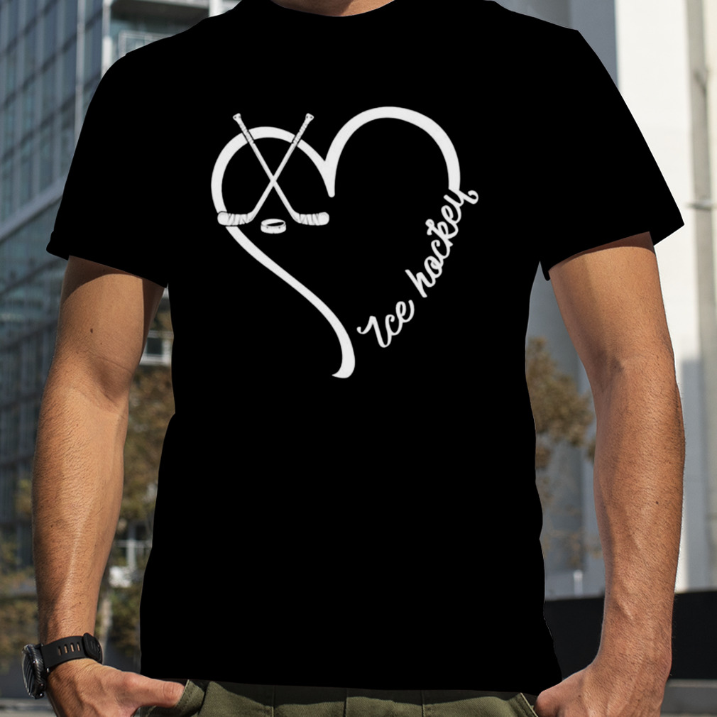 ice hockey heart shirt