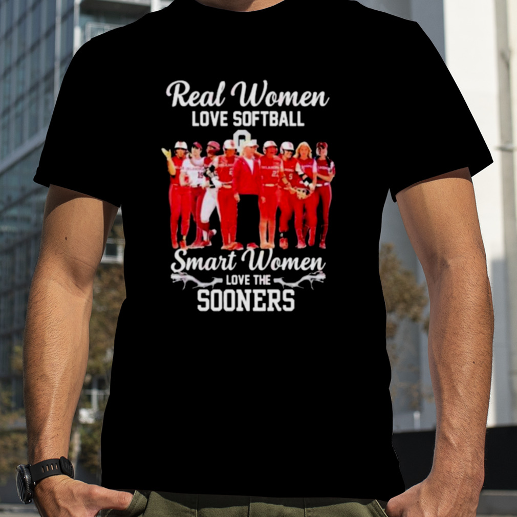 real women love baseball smart women love the Sooners shirt