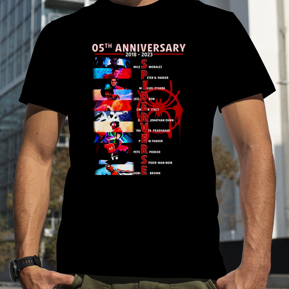 05th Anniversary 2018 – 2023 Spider Verse T-Shirt