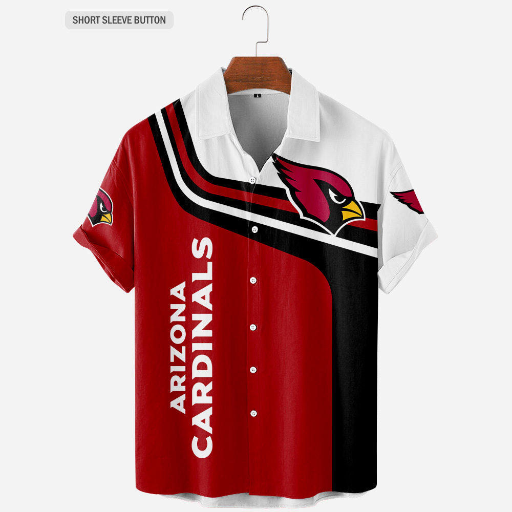 Arizona Cardinals NFL Full Printing Classic Hawaiian Button Shirt - Limotees