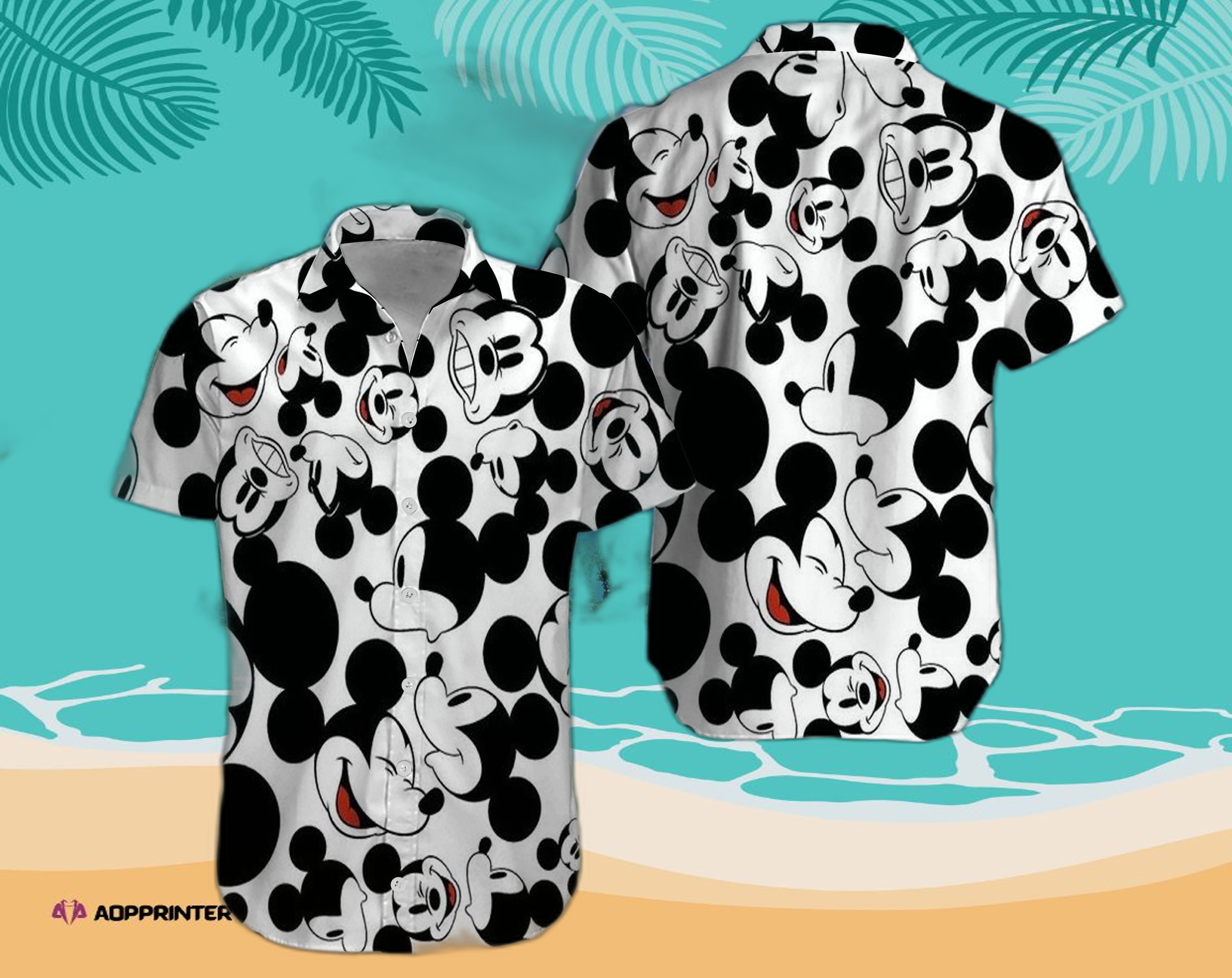 Disney Mickey Mouse Floral Aloha Hawaiian Shirt Cartoon Icon 02 Summer 2023 - Aopprinter