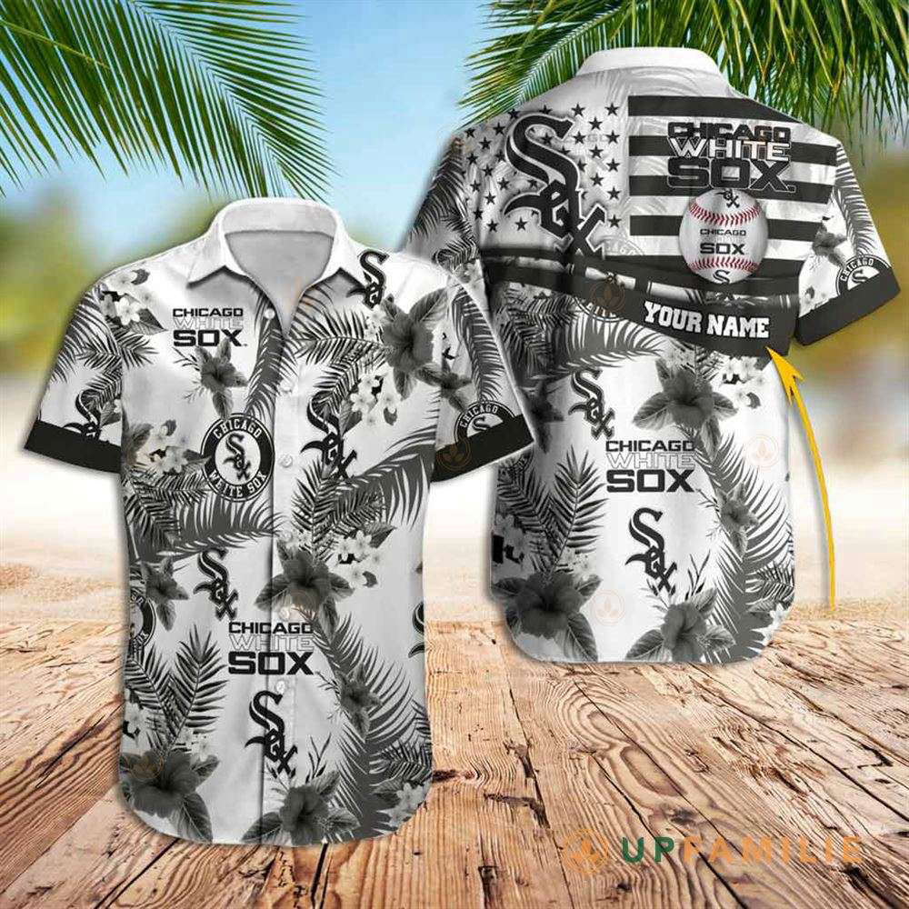 Vintage Aloha MLB Chicago White Sox Hawaiian Shirt Palm Trees