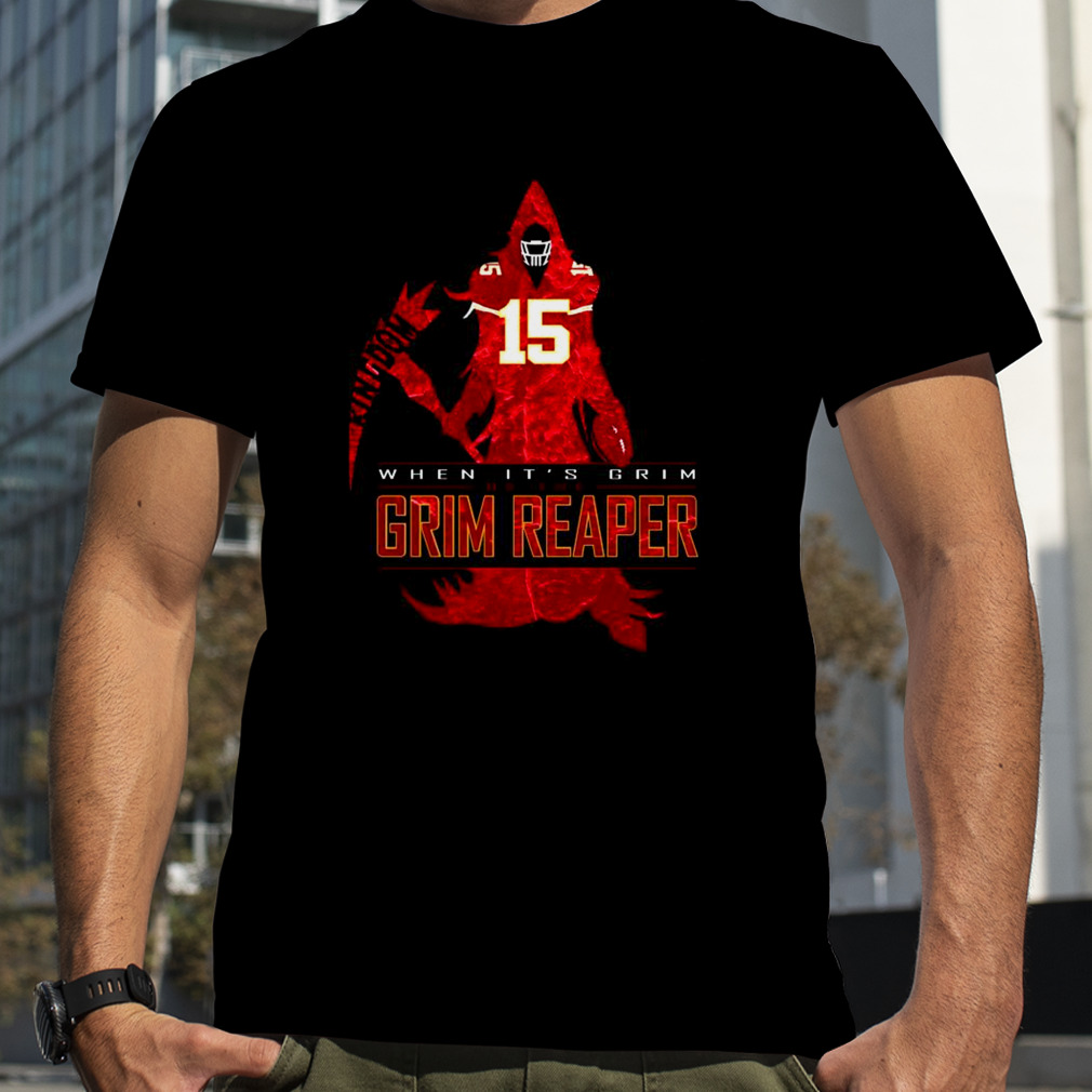 When It's Grim Be The Reaper Mahomes KC Chiefs Shirt - Trends Bedding