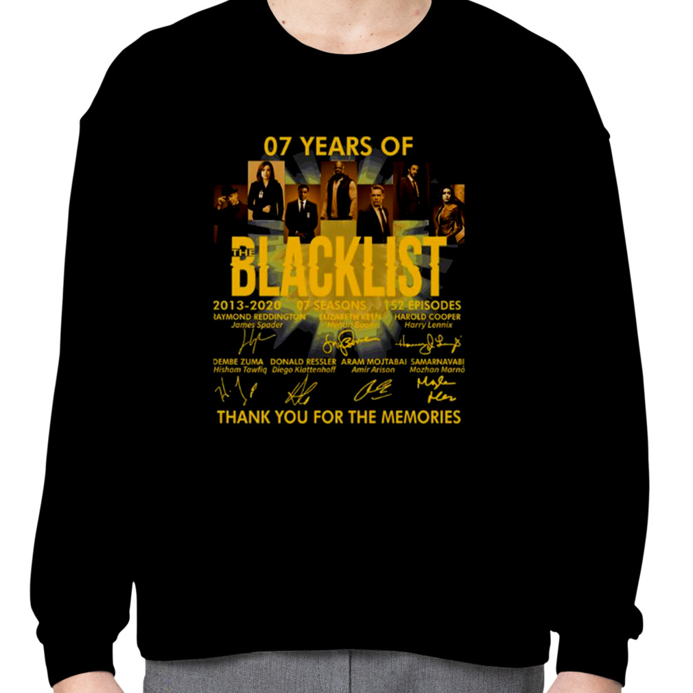 07 Years Of The Blacklist shirt