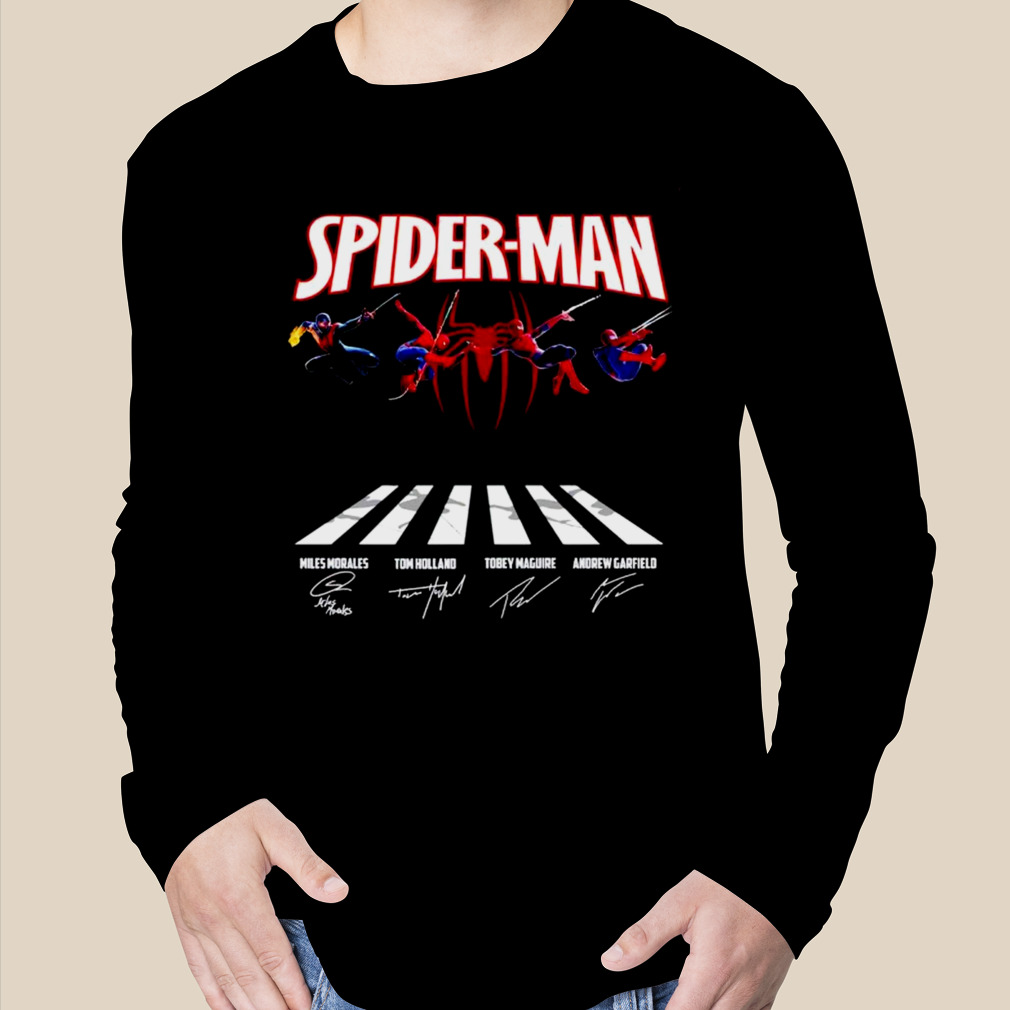 The Parker Spider-Man Abbey Road Signatures Shirt, hoodie, sweater